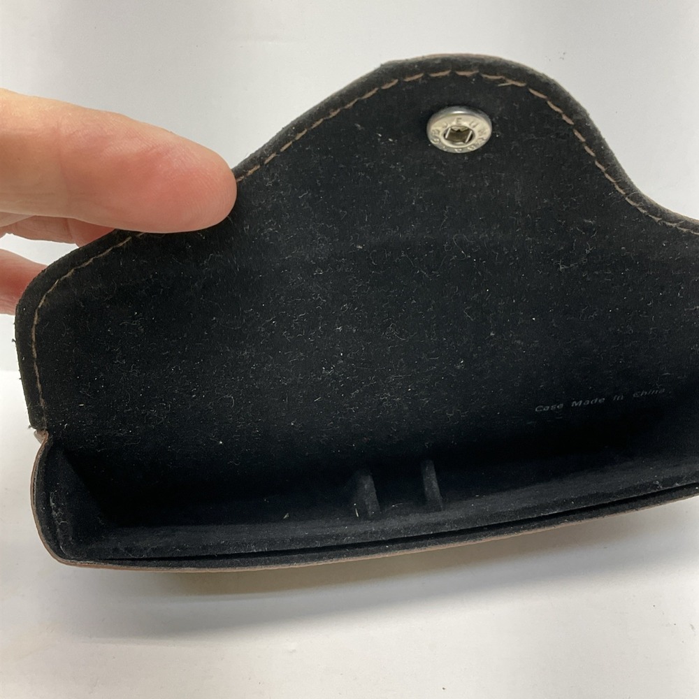 Authentic Ray-Ban‎ Sunglasses Leather Case - Soft Pebble Brown - Picture 6 of 6